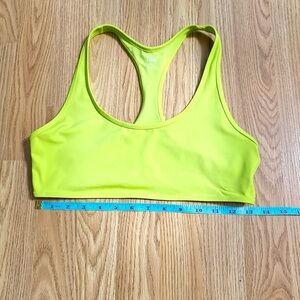 Sz M TNA Neon Yellow Sports Bra